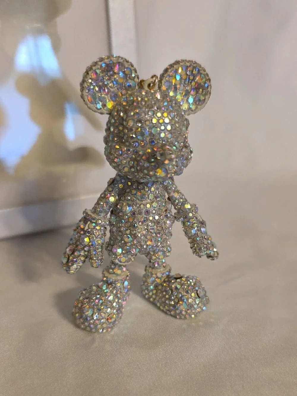 BaubleBar Disney Mickey Mouse Iridescent Crystal Key & Card Holder Charm